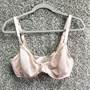 Soma Bra Women’s 36D Light Pale Pink Mesh Unbelievable Lift Perfect Coverage